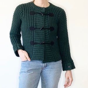 Theory Wool and Cashmere Knit Cardigan Sweater